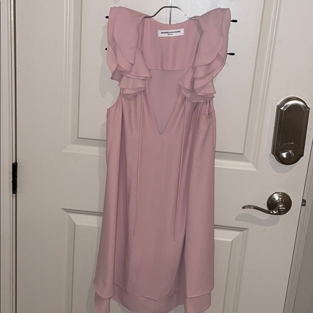 Amanda Uprichard Bell Dress Dusty Rose